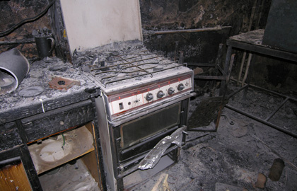 Пожар на кухне